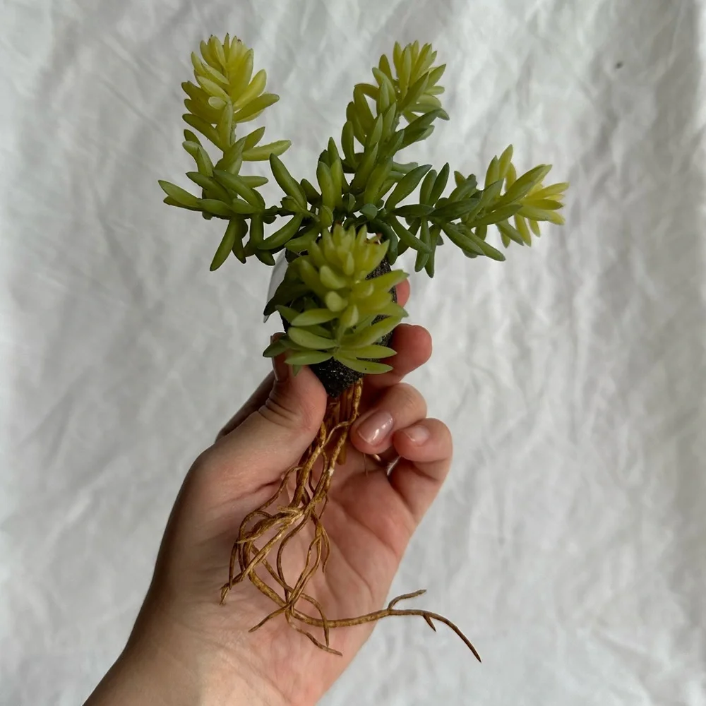 Artificial Hanging Succulent Plant Realistic Faux Greenery for Home Office Decor